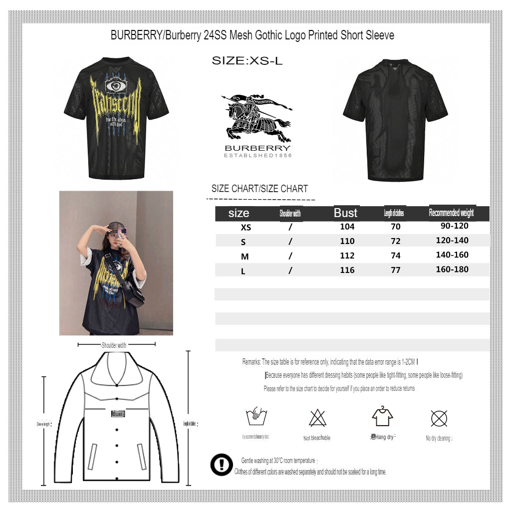 Burberry Gothic Mesh T-Shirt (Black) - Phantom Kicks