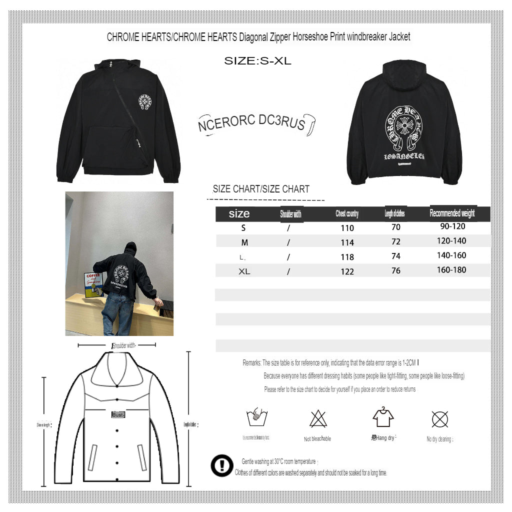 CHROME HEARTS ASYMMETRICAL ZIP HOODIE BLACK - Phantom Kicks