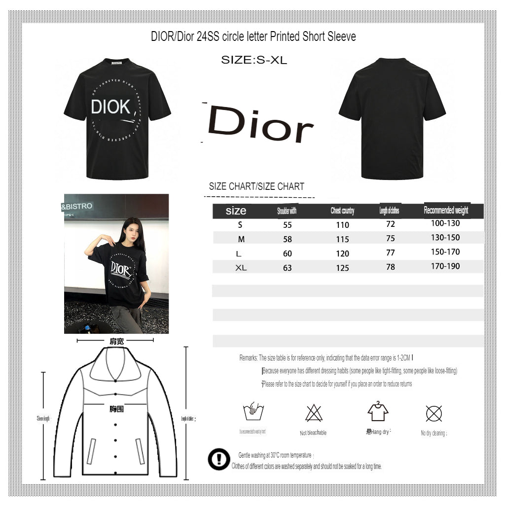 Dior "Forever Dior" T-Shirt (Black) - Phantom Kicks