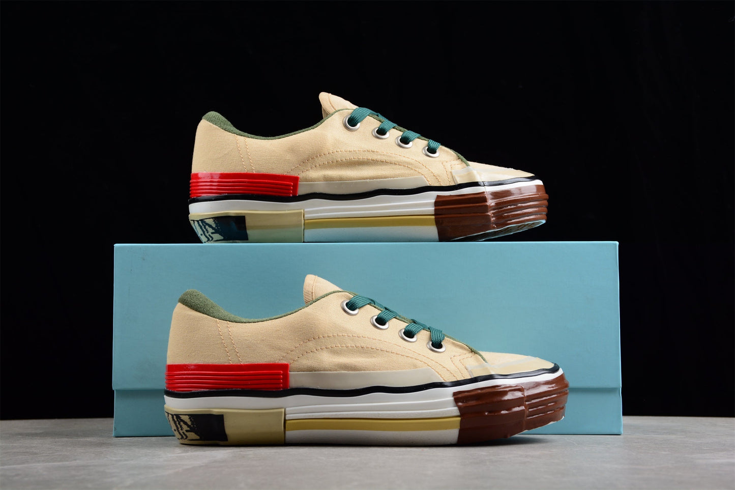 Multi-Color Canvas Low Top Sneakers - Phantom Kicks