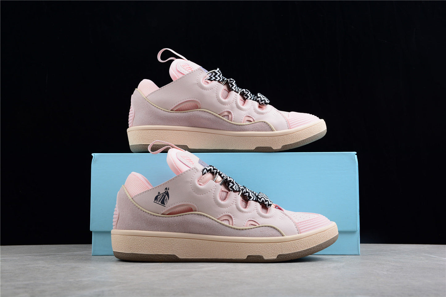 Lanvin Curb Sneakers "Blush Pink" - Phantom Kicks