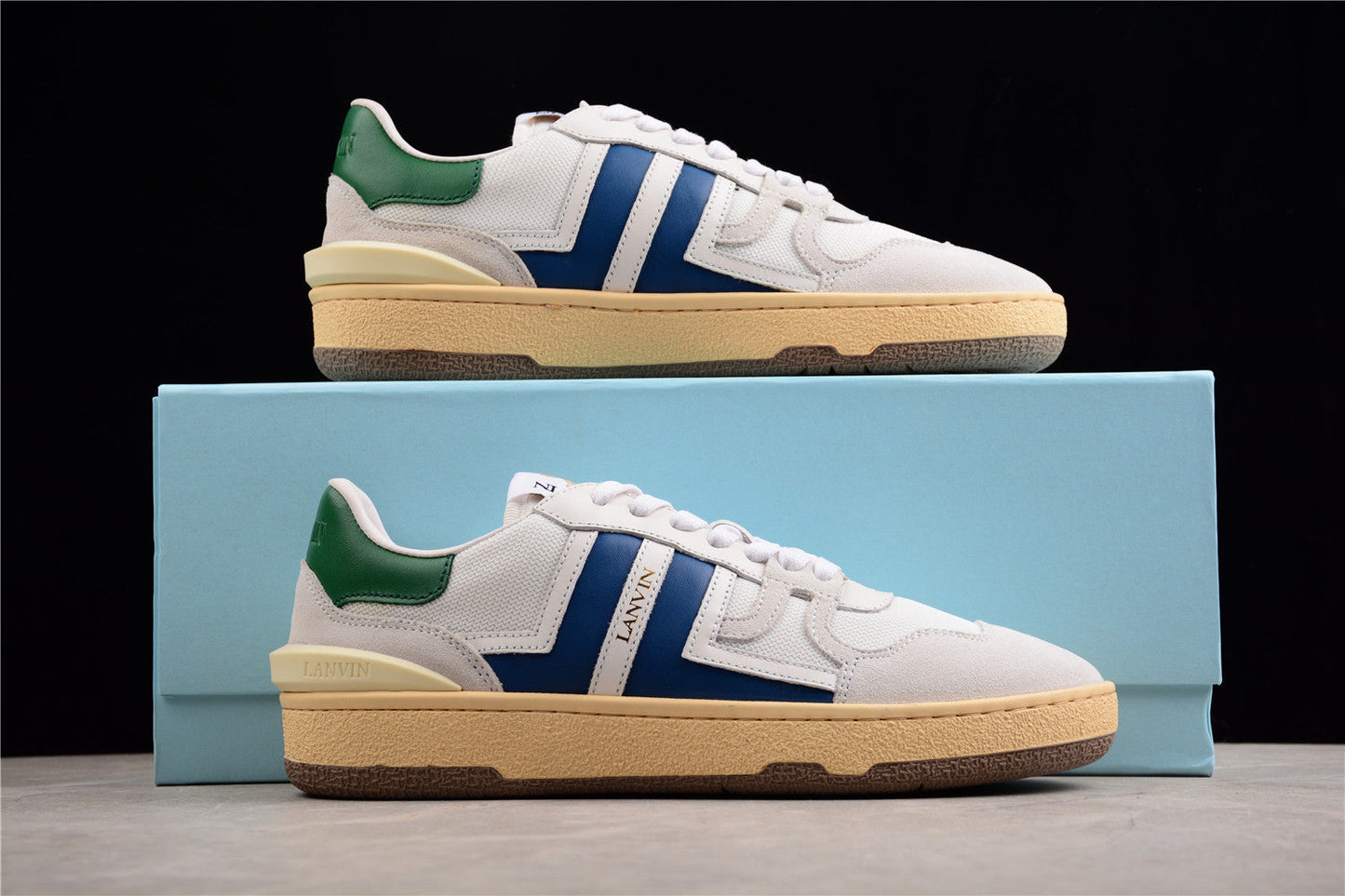 Lanvin Mesh and Suede Sneakers - Phantom Kicks