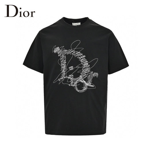 Dior Scribble Design T-Shirt - Phantom Kicks