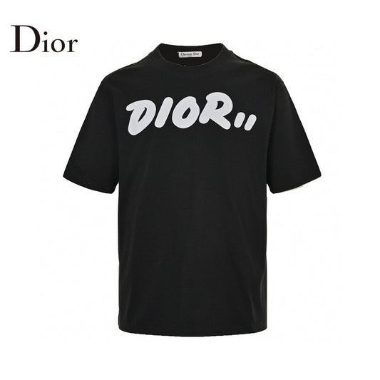 Dior Oversized White Logo Black T-Shirt - Phantom Kicks