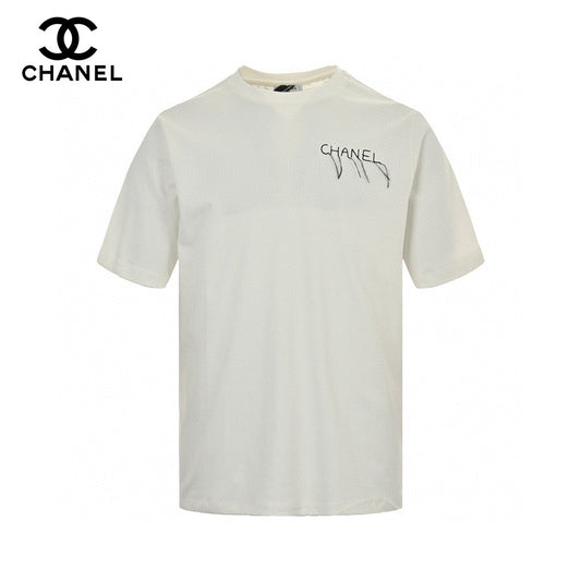 Chanel Logo T-Shirt (White) - Phantom Kicks