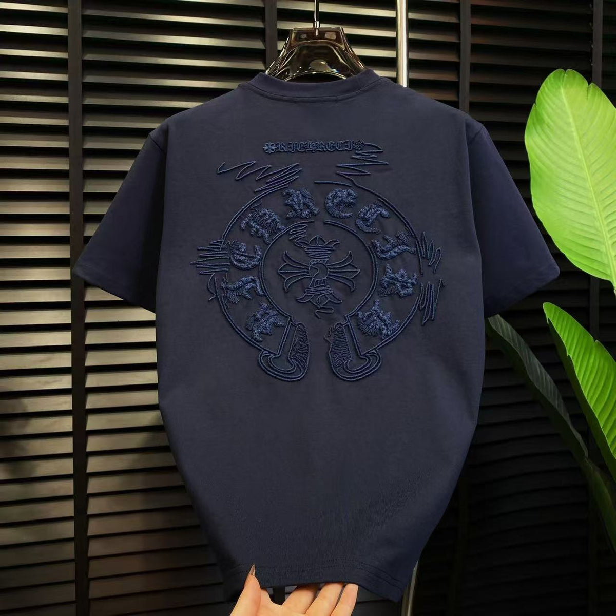 Chrome Hearts Classic Crewneck T-Shirt in Navy