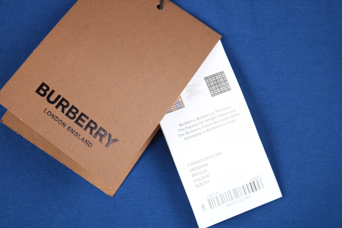 Burberry T-shirt with Gothic Logo (Blue) - Phantom Kicks
