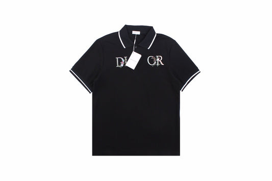 Dior Polo Shirt with Floral Logo Design - Phantom Kicks
