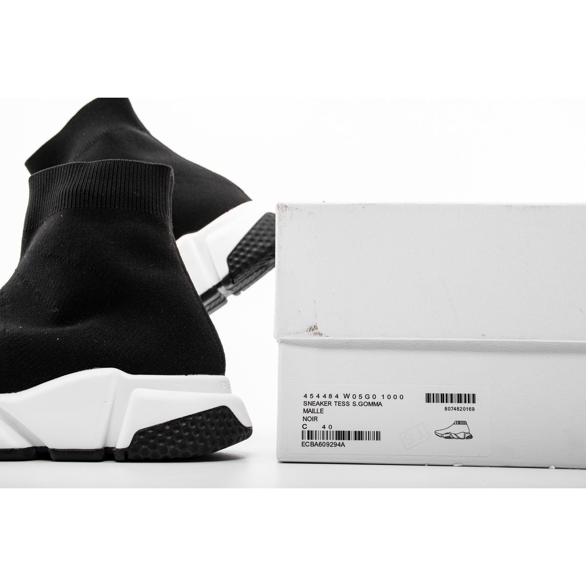 BALENCIAGA SPEED TRAINER x BLACK WHITE BLACK - Phantom Kicks