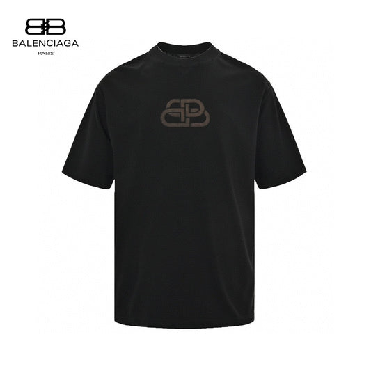 Balenciaga T-Shirt - Monochrome Logo - Phantom Kicks