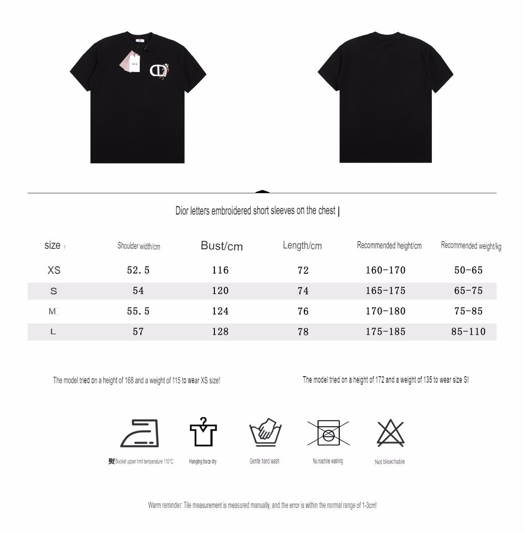 Dior T-Shirt with Floral CD Logo - Phantom Kicks