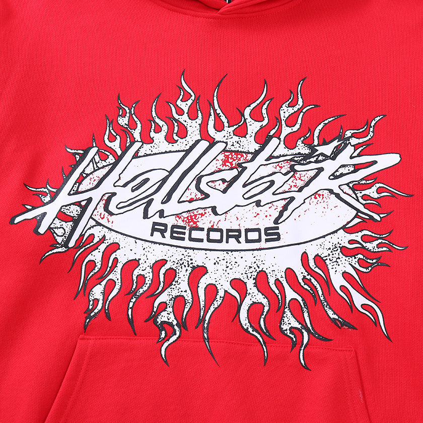 Hellstar "Records" Red Hoodie - Phantom Kicks