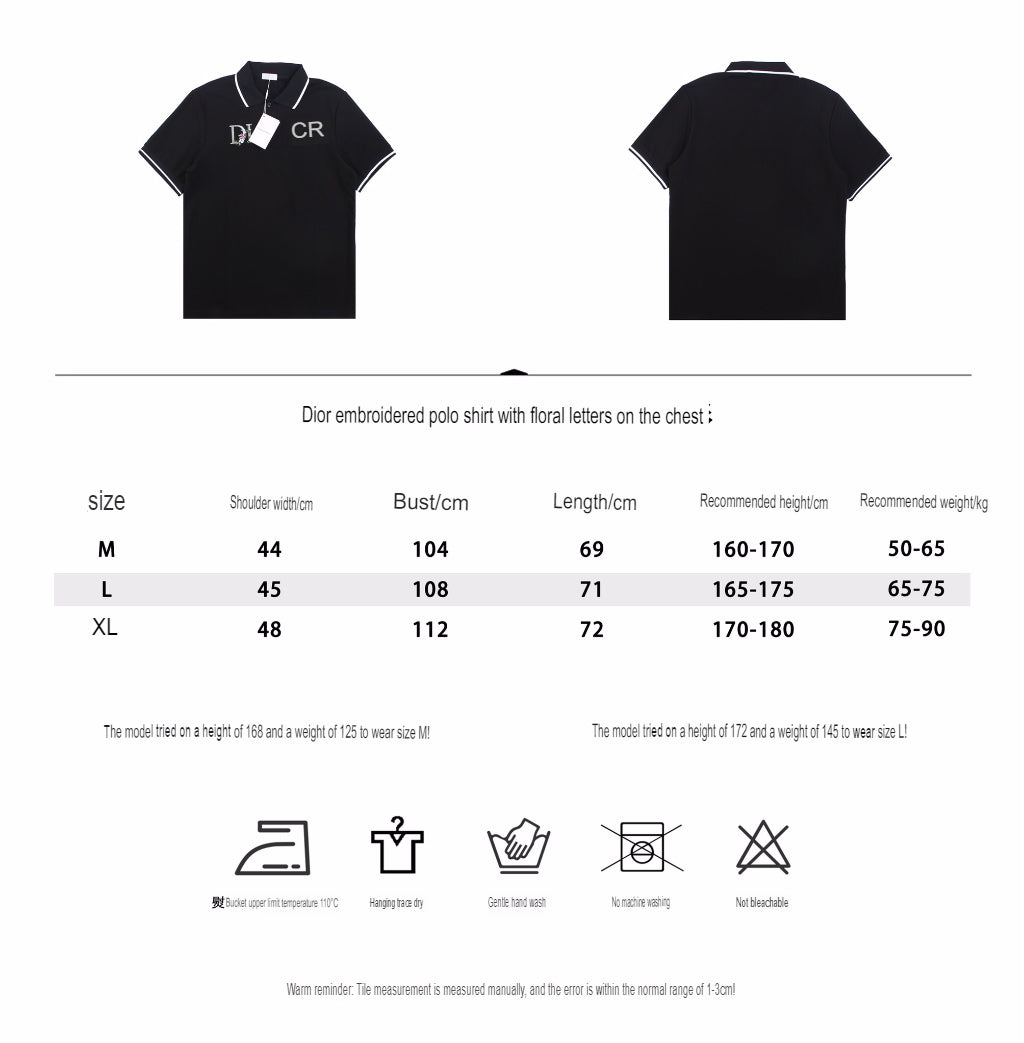 Dior Polo Shirt with Floral Logo Design - Phantom Kicks