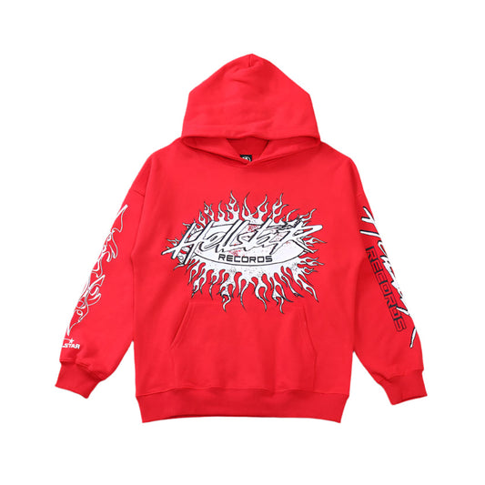 Hellstar "Records" Red Hoodie - Phantom Kicks