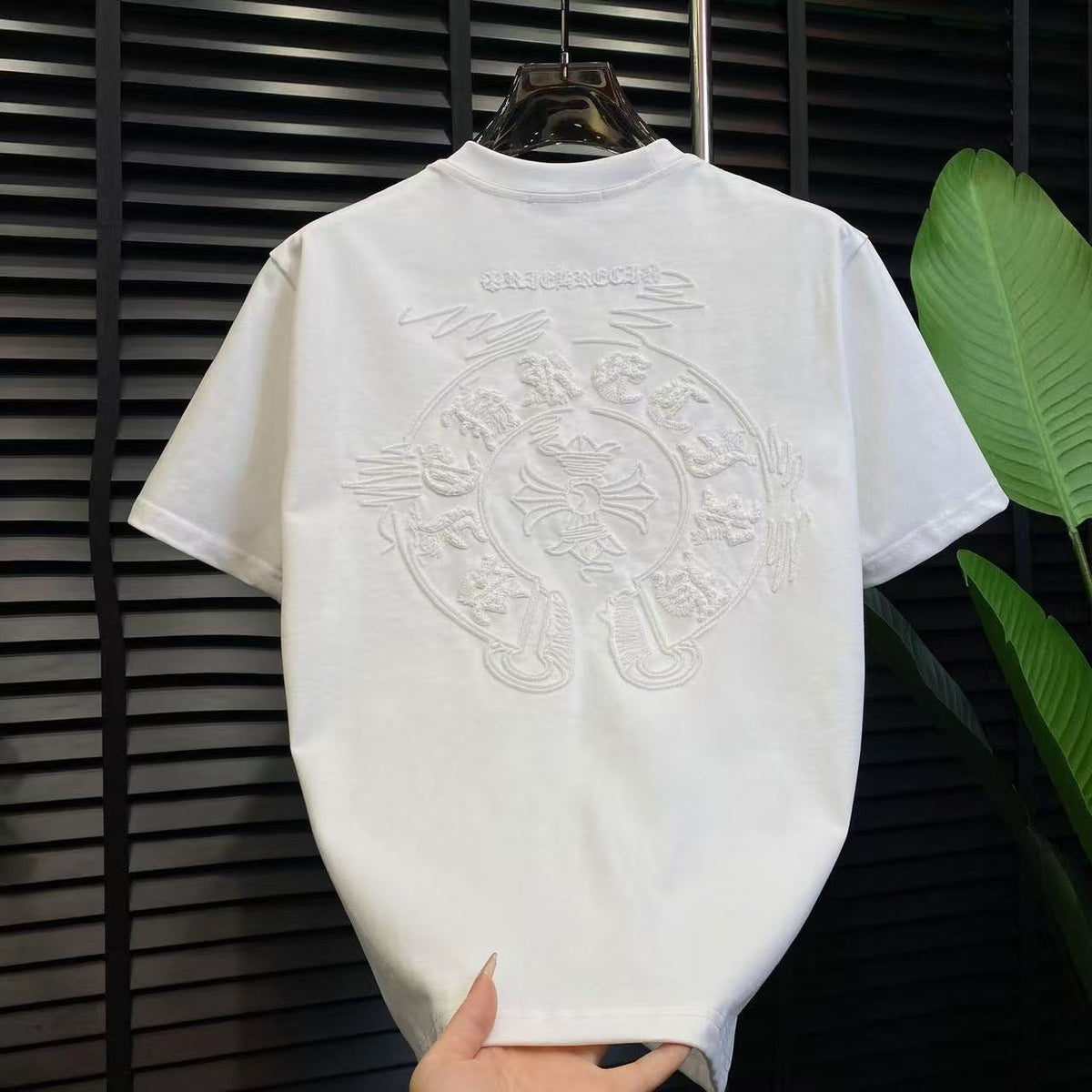 Chrome Hearts Classic Crewneck T-Shirt in All White