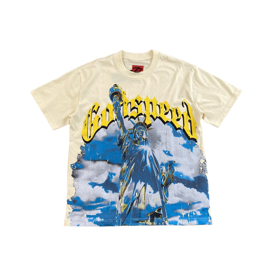 GODSPEED CHROME LIBERTY T-SHIRT BONE - Phantom Kicks