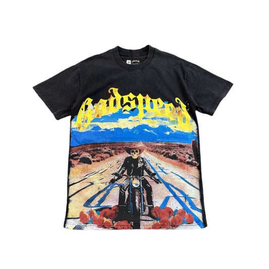 GODSPEED LONG LONELY ROAD T-SHIRT BLACK - Phantom Kicks