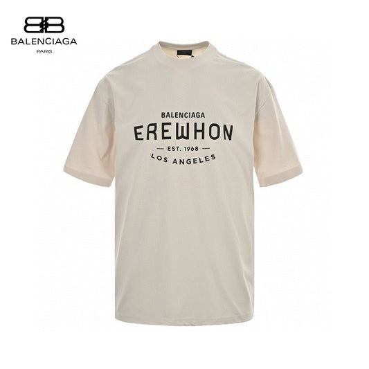 Balenciaga Beige T-Shirt with EREWHON Graphic - Phantom Kicks