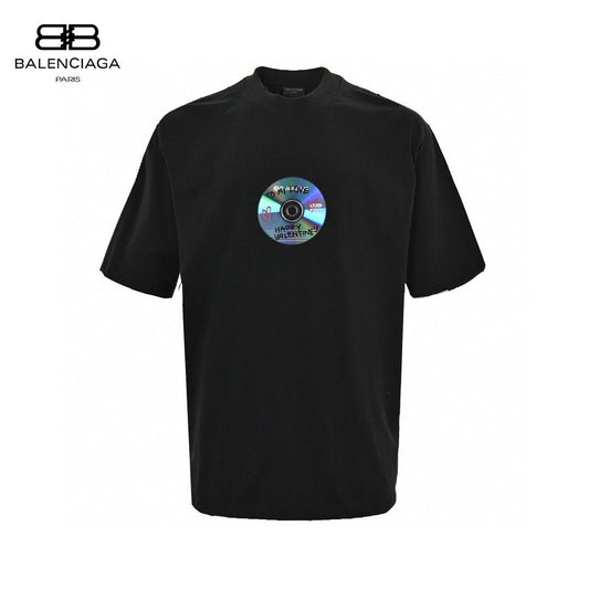 Balenciaga CD Graphic Black T-Shirt - Phantom Kicks