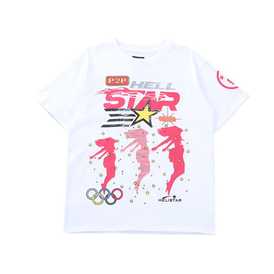 Hellstar "Path To Paradise" White T-Shirts - Phantom Kicks