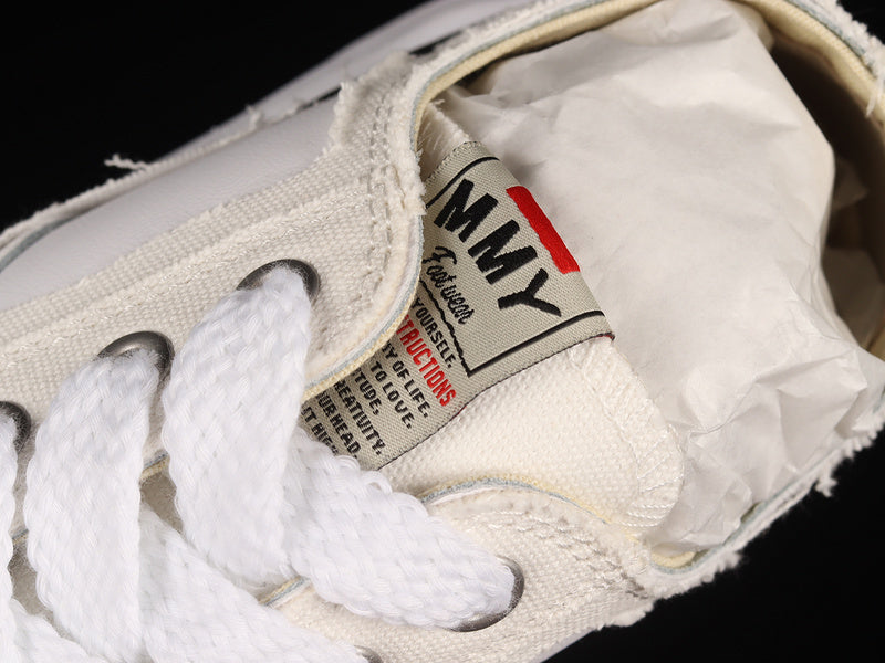 MAISON MIHARA YASUHIRO PETERSON OG SOLE CANVAS LOW WHITE - Phantom Kicks
