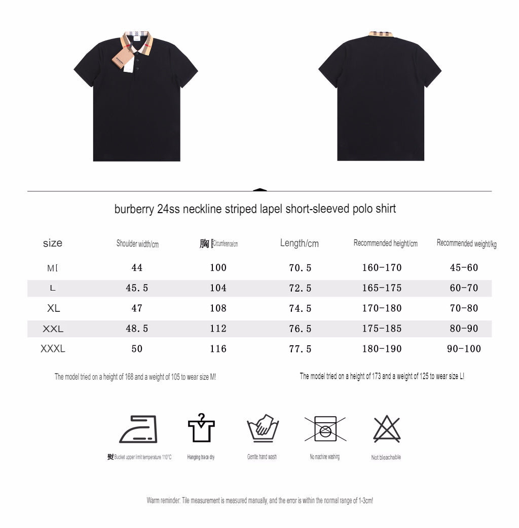 Burberry Check Collar Polo - Black - Phantom Kicks