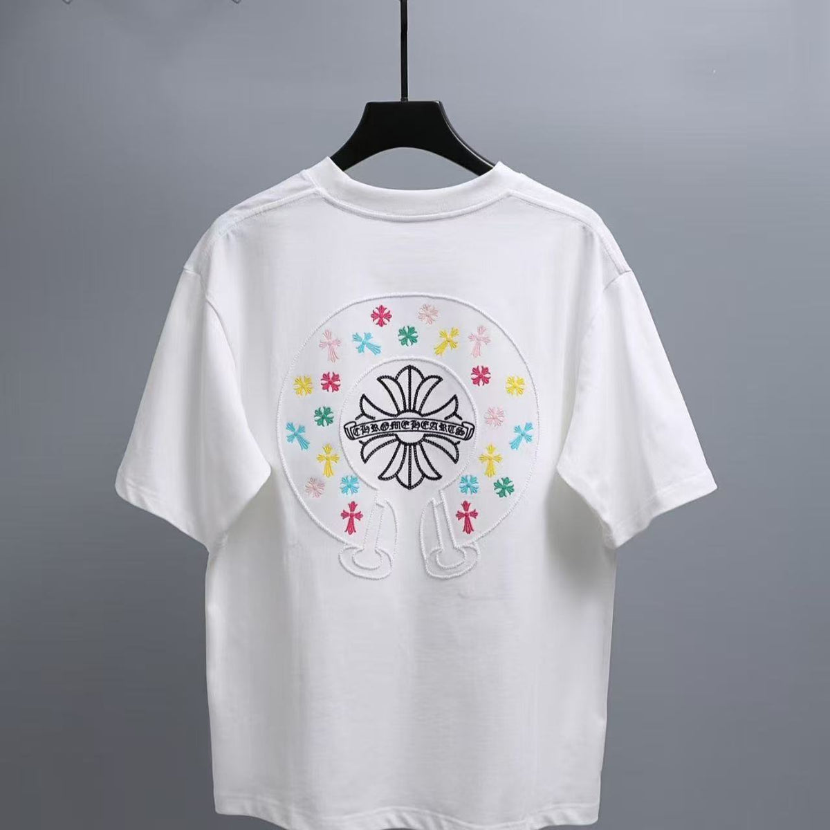 Chrome Hearts Classic Crewneck T-Shirt in White Multicolor