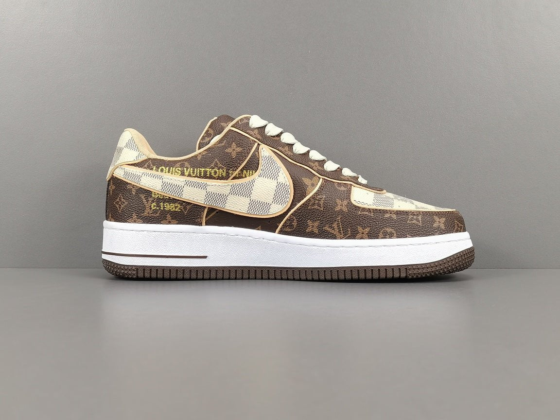 NIKE AIR FORCE 1 x LOUIS VUITTON BROWN - Phantom Kicks