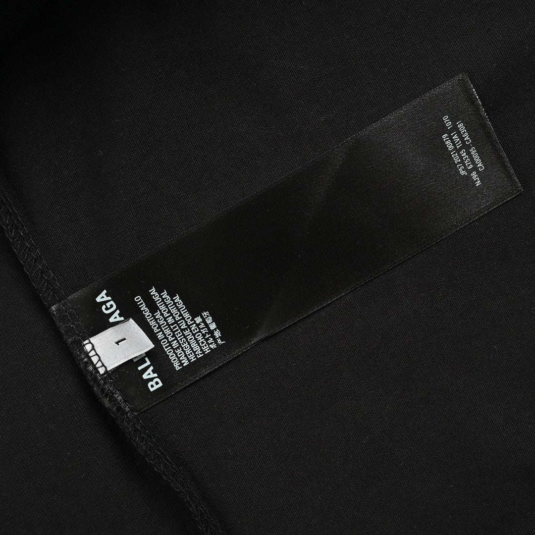 Balenciaga Plain Black T-Shirt - Phantom Kicks