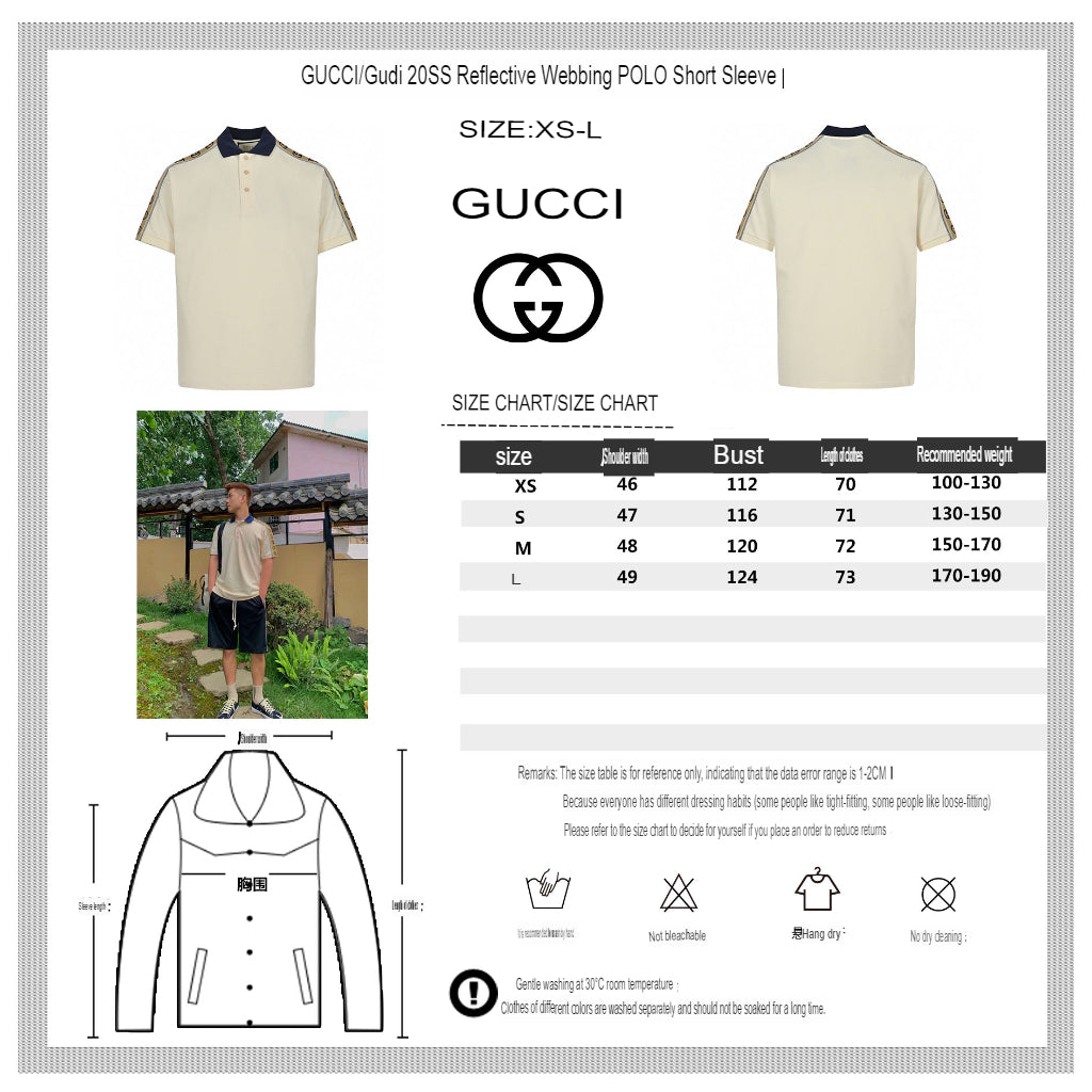 Gucci Polo Shirt with Logo Tape - Phantom Kicks