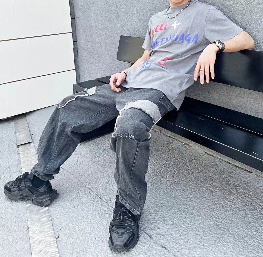 GUCCI x BALENCIAGA T-SHIRT GRAY - Phantom Kicks