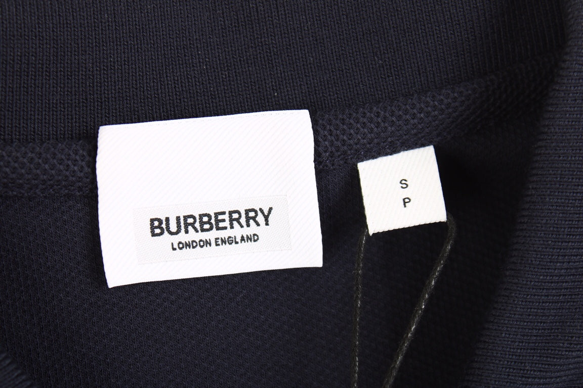 Burberry Polo Shirt with Striped Collar - Phantom Kicks