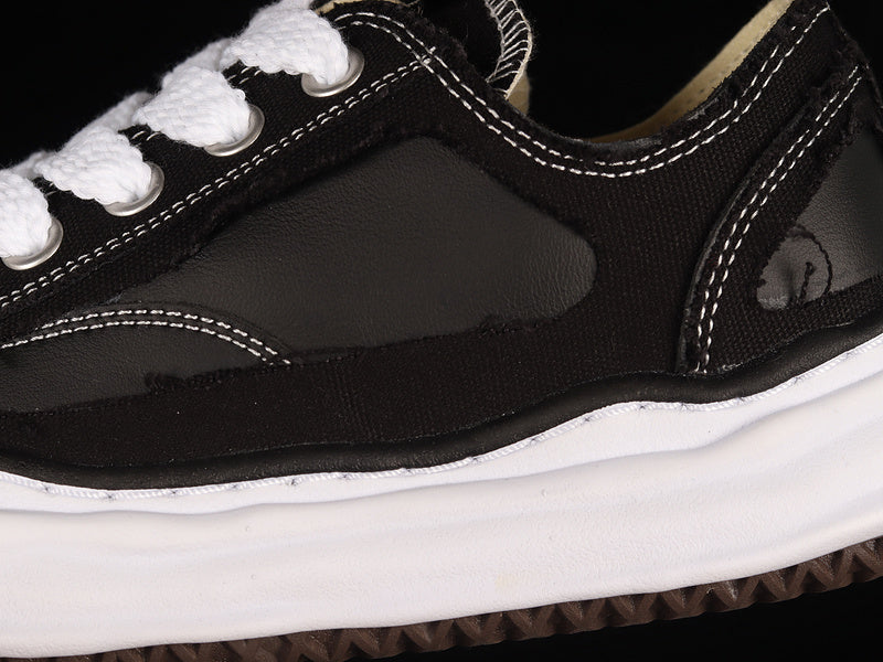 MAISON MIHARA YASUHIRO PETERSON OG SOLE CANVAS LOW BLACK - Phantom Kicks