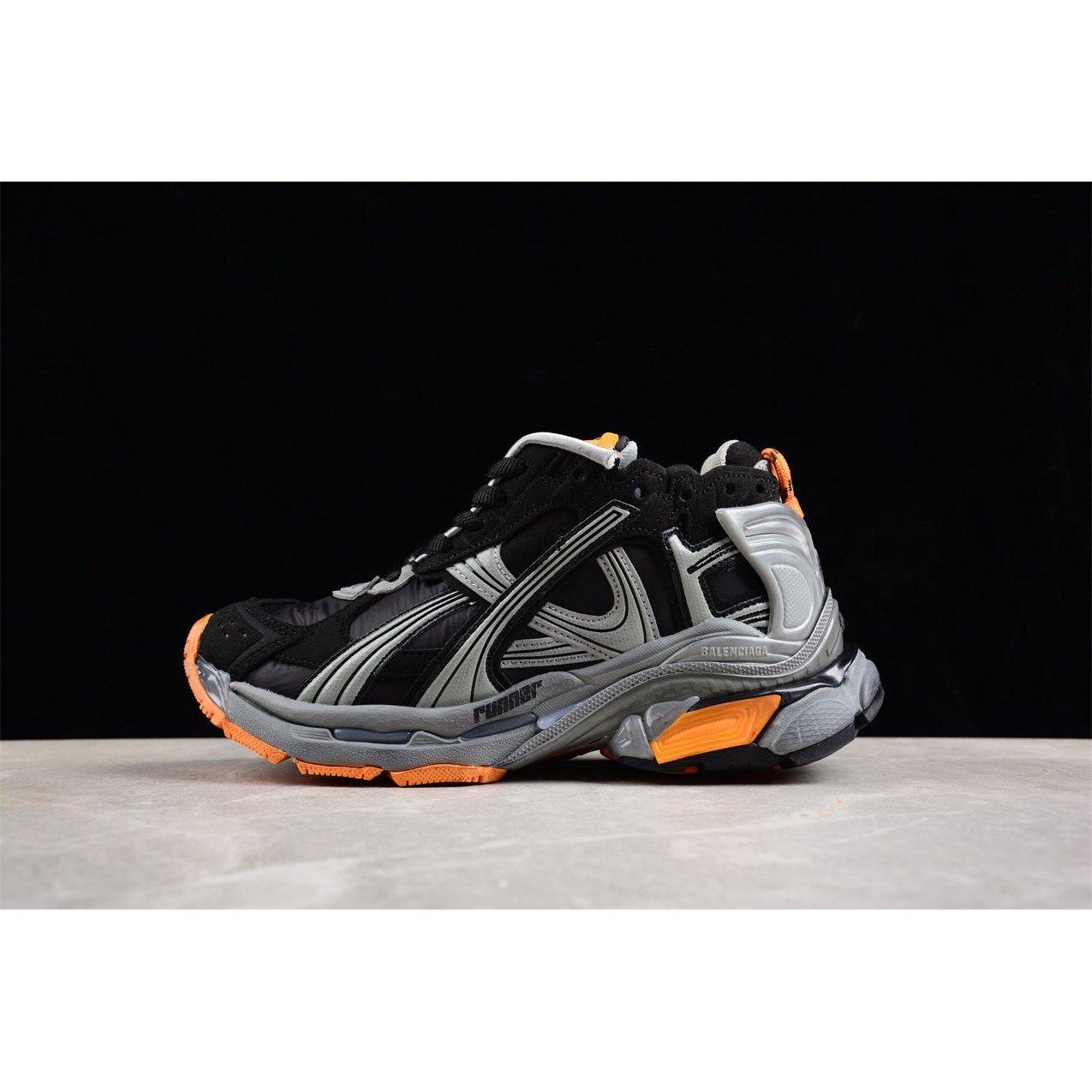 BALENCIAGA RUNNER x BLACK GREY ORANGE - Phantom Kicks