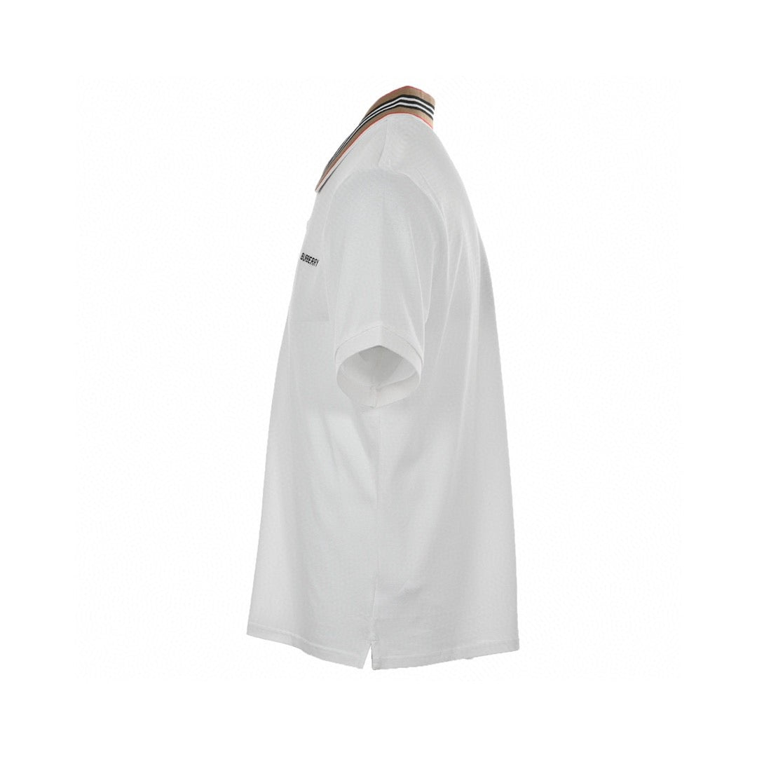 Burberry Striped Collar White Polo Shirt - Phantom Kicks