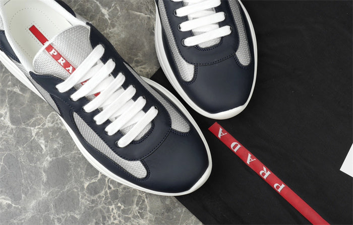 PRADA AMERICA'S CUP LEATHER NAVY SILVER - Phantom Kicks