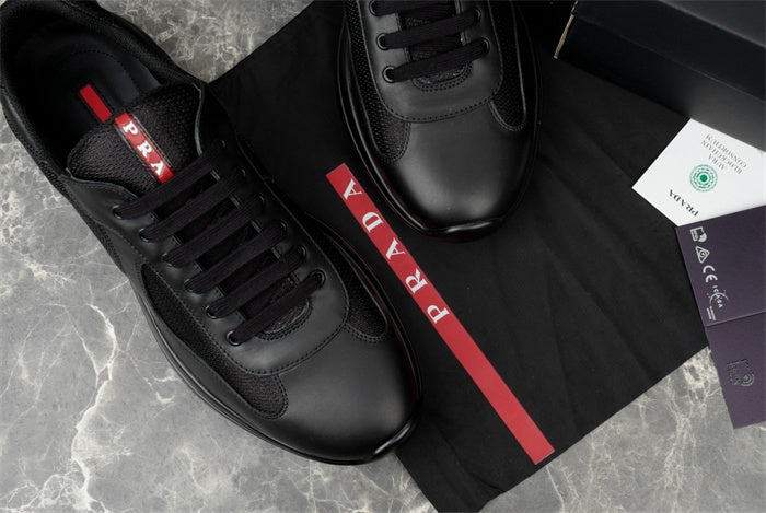 PRADA AMERICA'S CUP LEATHER BLACK - Phantom Kicks