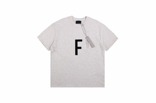 Fear of God Letter F T-Shirt (Light Grey) - Phantom Kicks