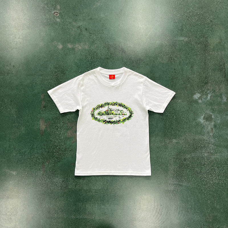 CORTEIZ GRASS ROUND TEE WHITE - Phantom Kicks