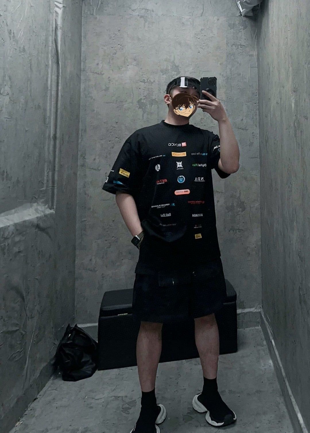 Balenciaga Logo-Print T-Shirt - Phantom Kicks
