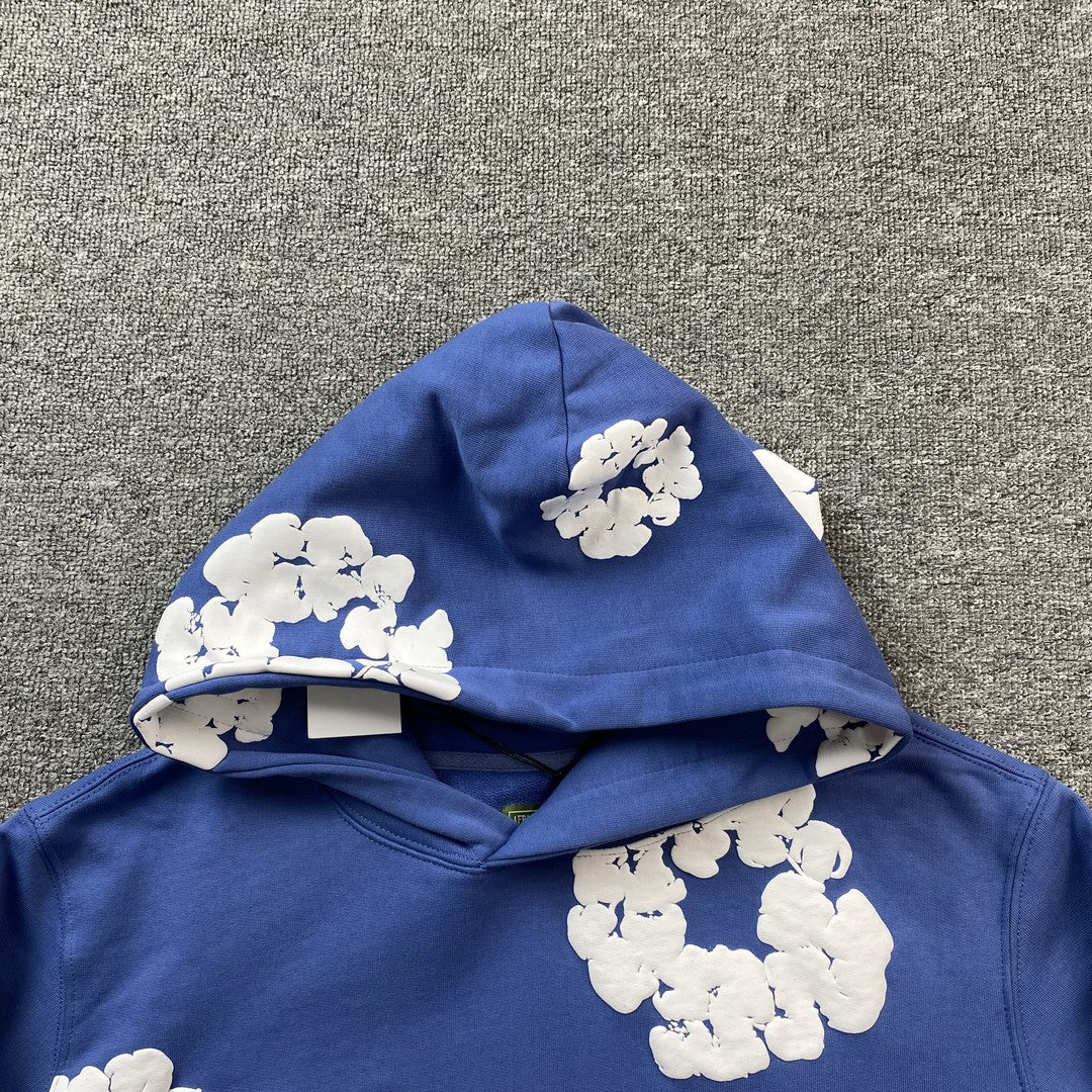 DENIM TEARS COTTON WREATH HOODIE BLUE - Phantom Kicks