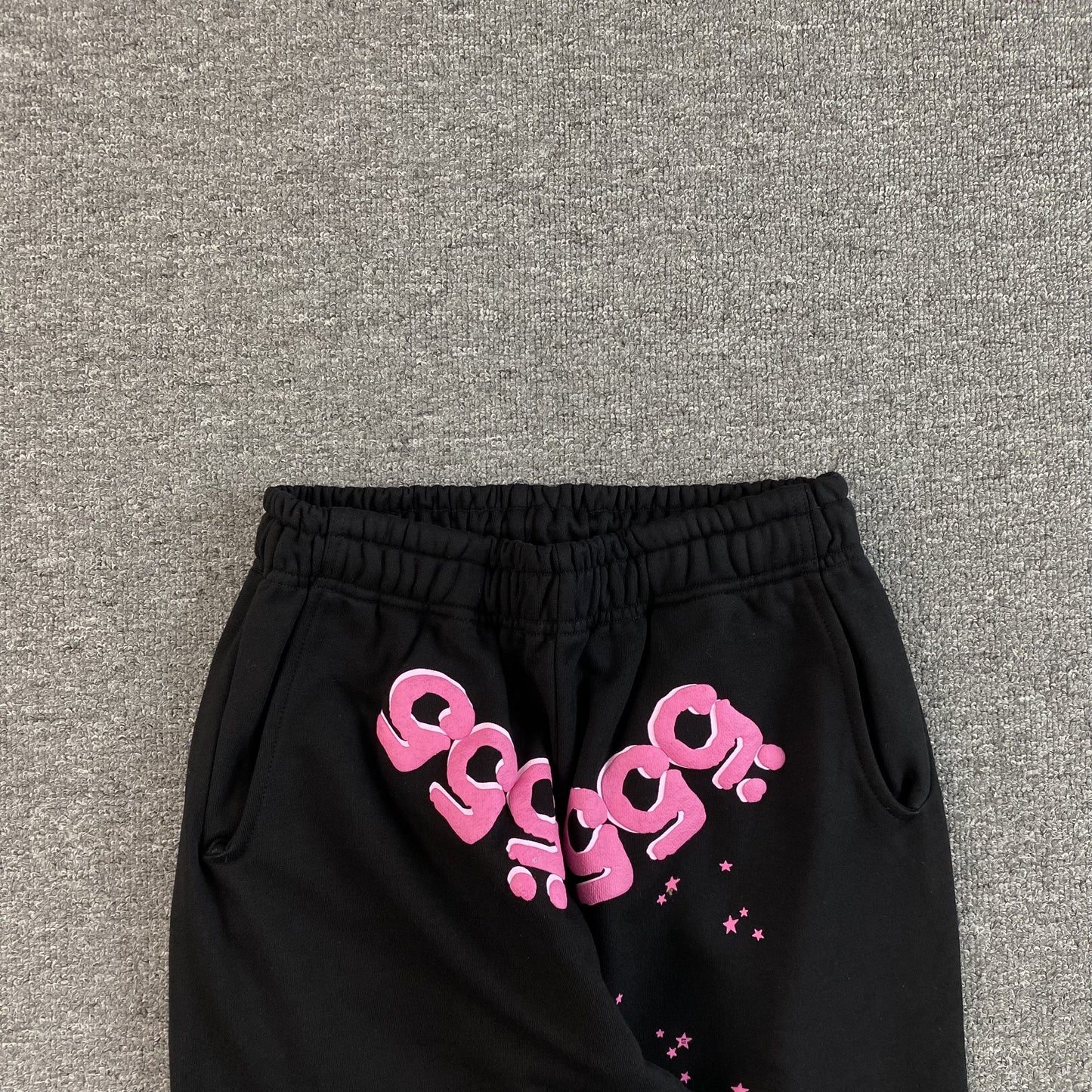 SP5DER ANGEL NUMBER SWEATPANTS BLACK - Phantom Kicks