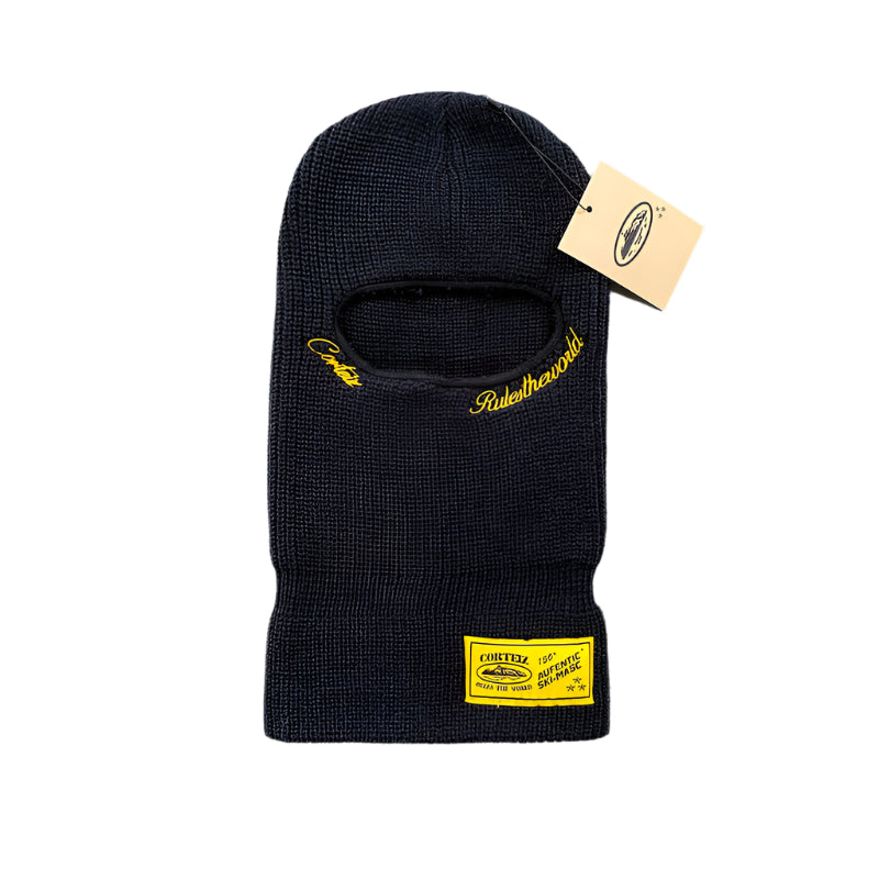 CORTEIZ KNIT BALACLAVA BLACK YELLOW - Phantom Kicks