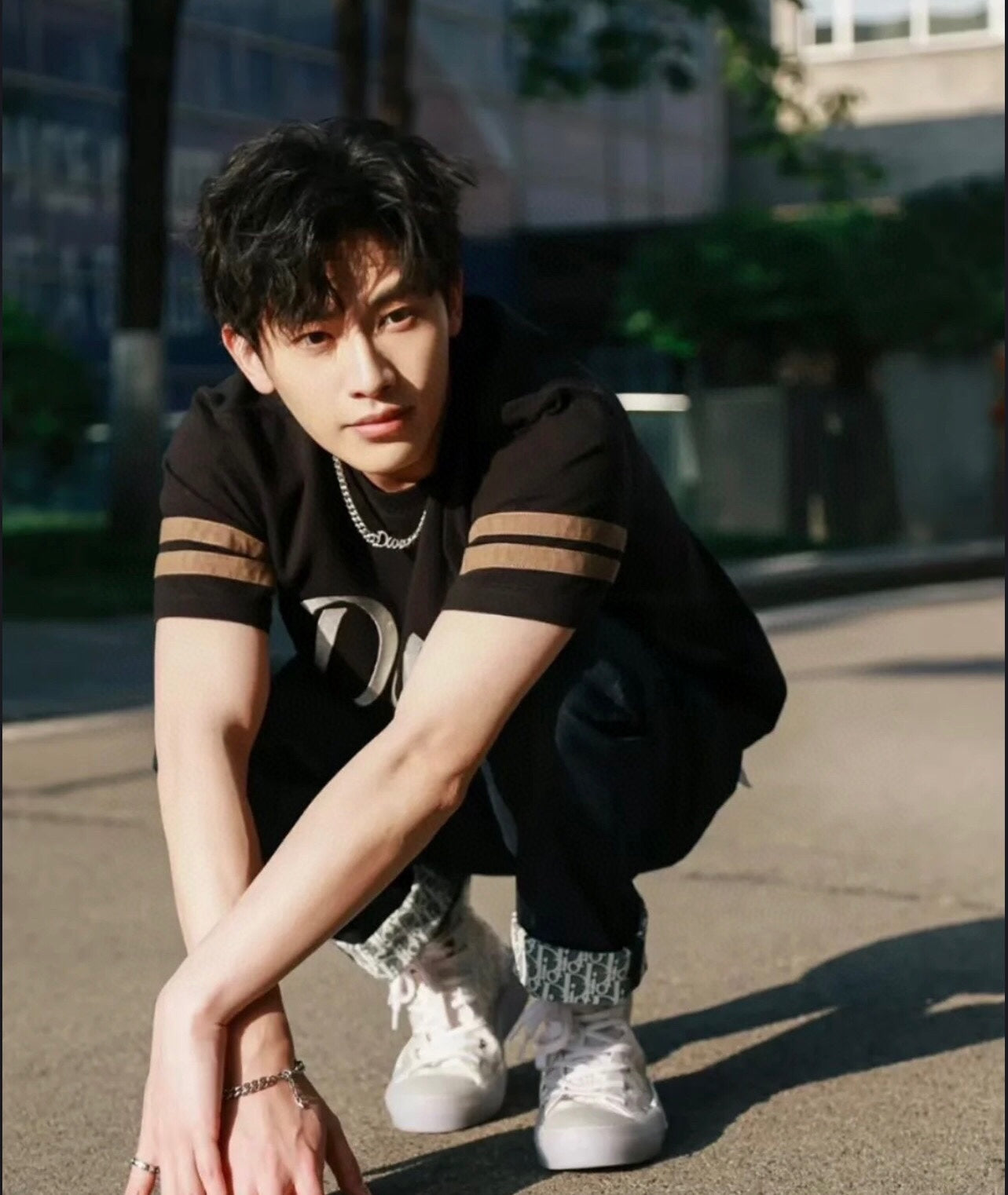 Dior Script Logo T-Shirt (Black) - Phantom Kicks