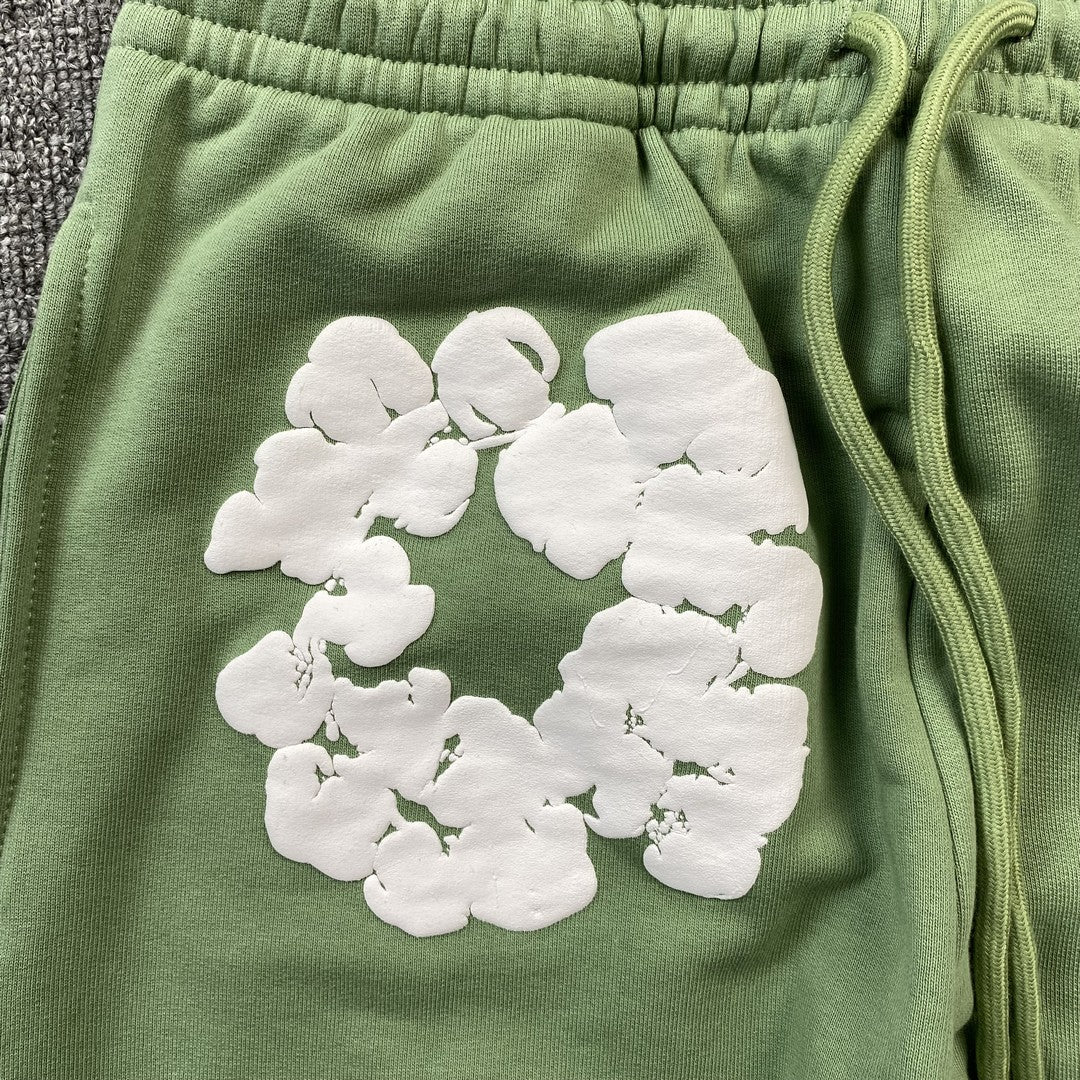 DENIM TEARS COTTON WREATH SWEATPANTS LIGHT GREEN - Phantom Kicks