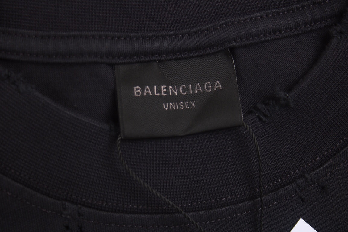 BALENCIAGA LOGO T-SHIRT BLACK YELLOW - Phantom Kicks