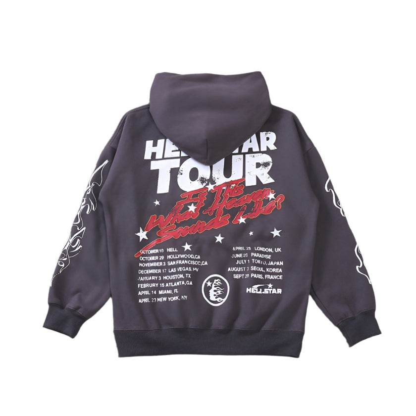 Hellstar "Records" Grey Hoodie - Phantom Kicks