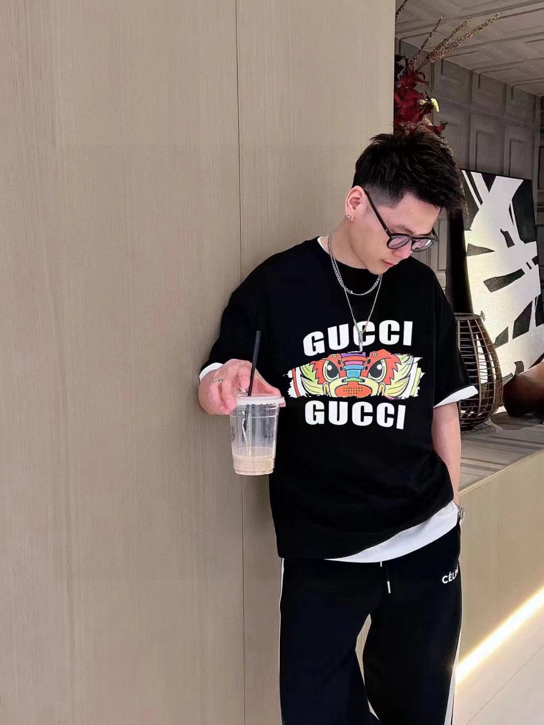 Gucci Graphic T-Shirt (Black) - Phantom Kicks