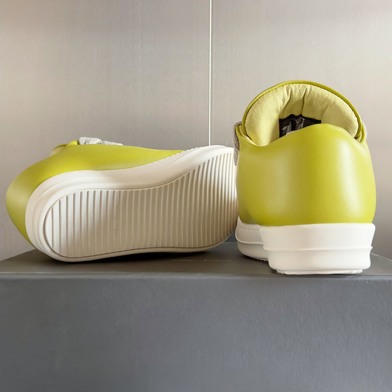 Rick Owens Yellow Low-Top Sneakers - Phantom Kicks