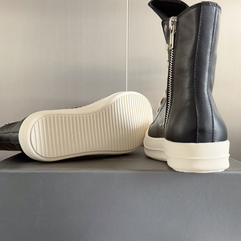 Rick Owens Black High-Top Sneakers - Phantom Kicks